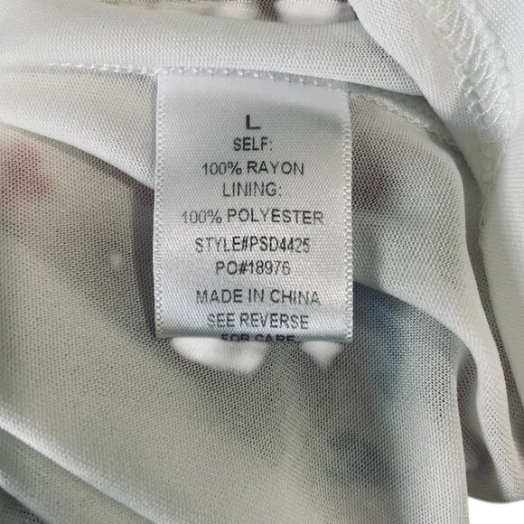 Alluv Place Floral Puff Sleeve Cottagecore Midi Dress Smocked Bodice Festival - Picture 4 of 12